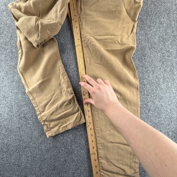 PT Torino Women Cotton Lyocell Linen Easy Fit Size 50 Pants Beige ACTL 32X34 - Picture 7 of 16